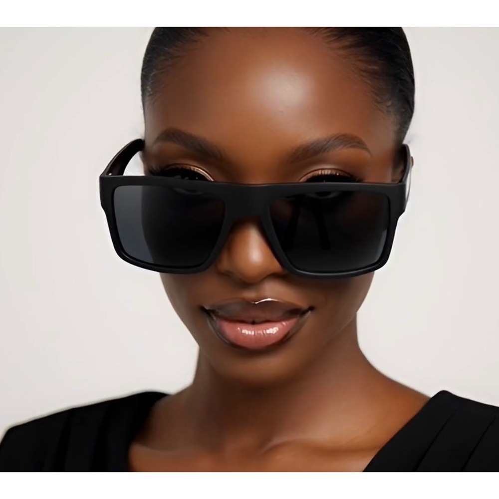 Sleek Polarized Female Sport SunglassesSquare Flat Top UV400 Ladys Vision Lens - Picture 9 of 9